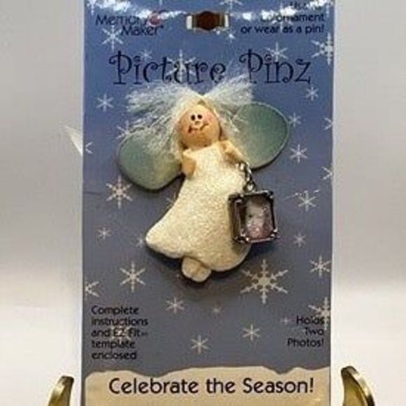 Memory Maker Picture Pinz Angel with Photo Charm Scrapbooking - Picture 1 of 3